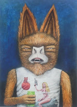 Load image into Gallery viewer, Pissed off Batwolf - original
