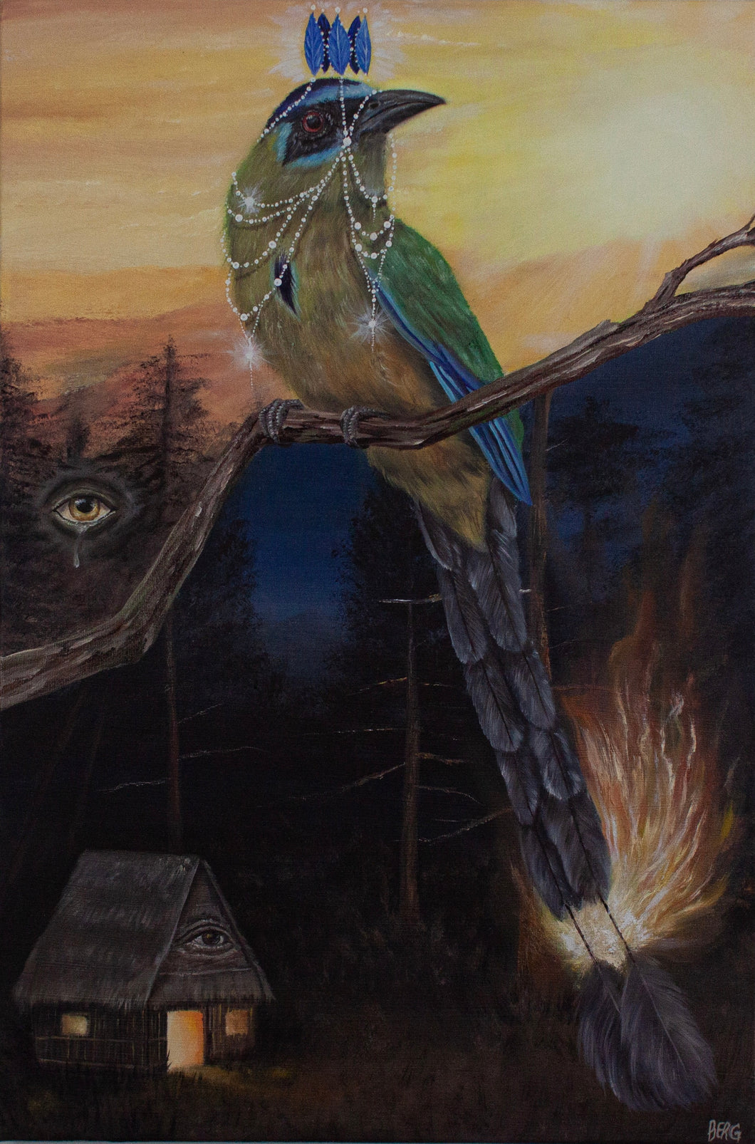 Blue-crowned Motmot