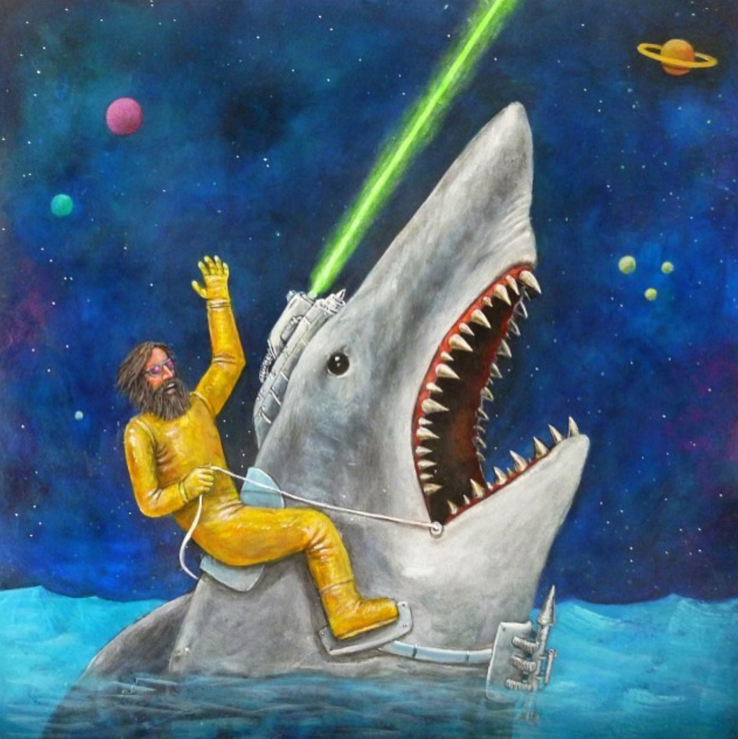 Shark Rider - Original Painting