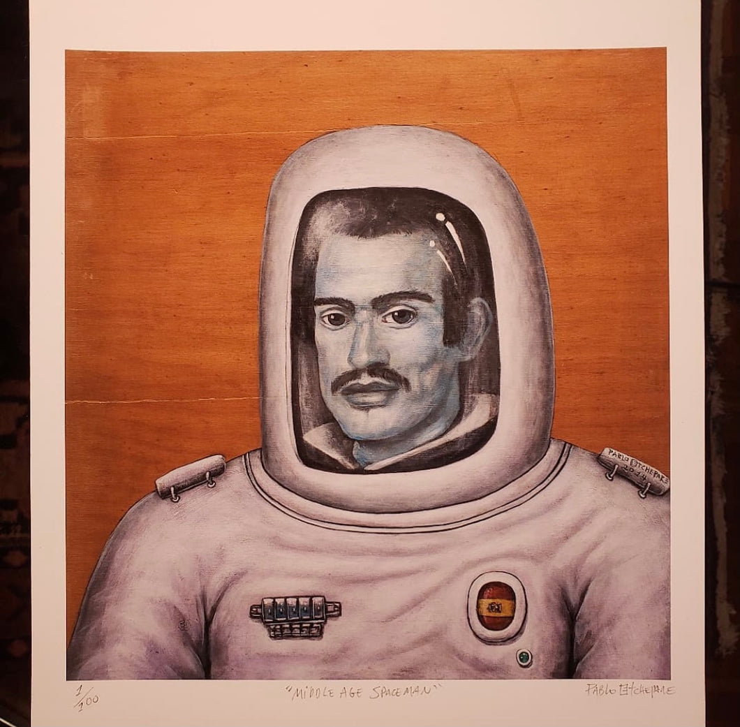 Middle age spaceman